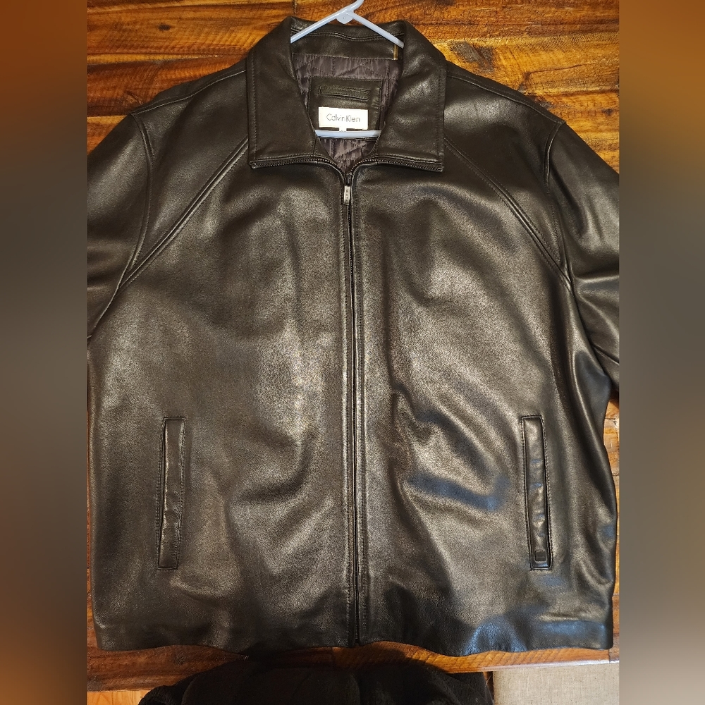 Calvin Klein Men's Leather jacket